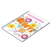 Groovy Blume Power Colorful Notizblock (Linke Seite)
