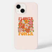 Groovy Blume Power Graphic Case-Mate iPhone Hülle (Rückseite)