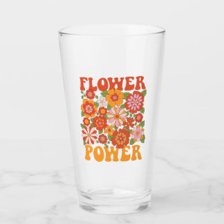 Groovy Blume Power Graphic Glas