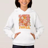 Groovy Blume Power Graphic Hoodie (Vorderseite)