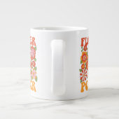 Groovy Blume Power Graphic Jumbo-Tasse (Rückseite)