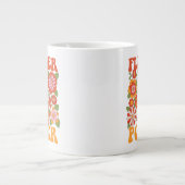 Groovy Blume Power Graphic Jumbo-Tasse (Vorderseite)