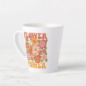 Groovy Blume Power Graphic Milchtasse (Linke Ecke)