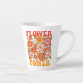 Groovy Blume Power Graphic Milchtasse (Rechts)