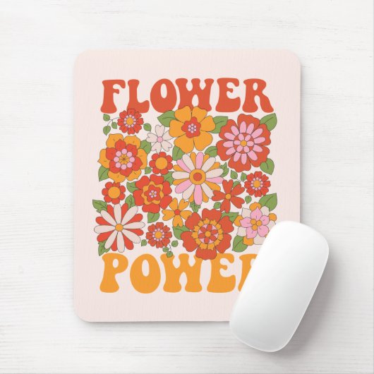 Groovy Blume Power Graphic Mousepad (Mit Mouse)