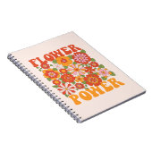Groovy Blume Power Graphic Notizblock (Rechte Seite)