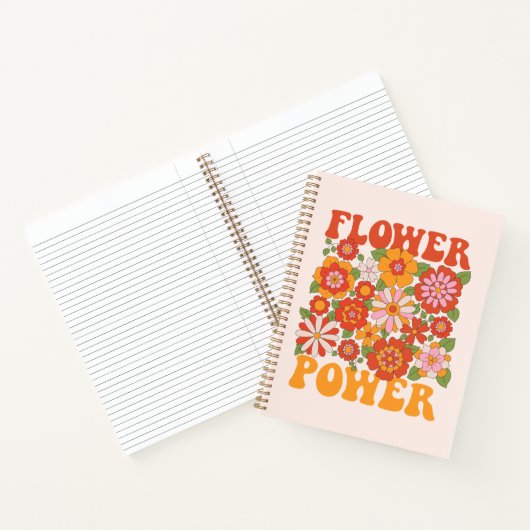 Groovy Blume Power Graphic Notizblock (Innenseite)