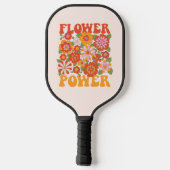Groovy Blume Power Graphic Pickleball Schläger (Rückseite)