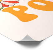 Groovy Blume Power Graphic Poster (Ecke)
