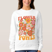 Groovy Blume Power Graphic Sweatshirt (Vorderseite)