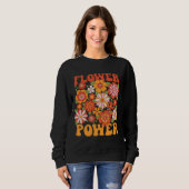 Groovy Blume Power Graphic Sweatshirt (Vorne ganz)