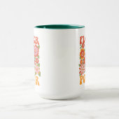 Groovy Blume Power Graphic Tasse (Zentrum)