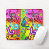 Groovy Blume Power Mousepad (Mit Mouse)
