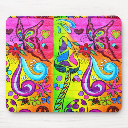 Groovy Blume Power Mousepad (Vorne)