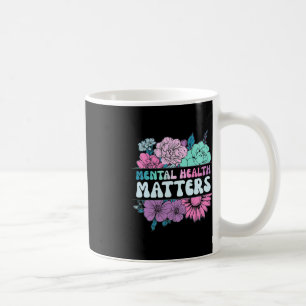 Groovy Blume Retro Mental Health Matches Awarenes Kaffeetasse