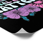 Groovy Blume Retro Mental Health Matches Awarenes Poster (Ecke)