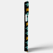 Groovy Blume Schwarzes Muster Name Case-Mate iPhone Hülle (Rückseite / Rechts)