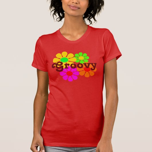Groovy Blume Shirt (Vorderseite)