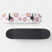 Groovy Blume Skateboard Design (Horizontal)
