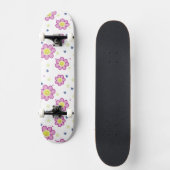 Groovy Blume Skateboard Design (Vorderseite)