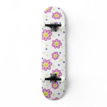 Groovy Blume Skateboard Design