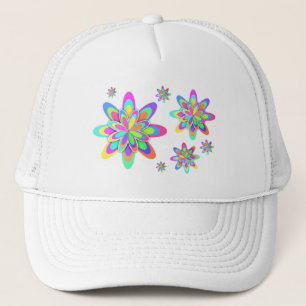 Groovy Blume Truckerkappe