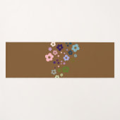 Groovy Blume und Waves Yogamatte (Vorderseite (Horizontal))