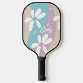 Groovy Blume Wavy Pattern Pickleball Schläger