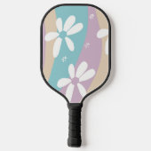 Groovy Blume Wavy Pattern Pickleball Schläger (Rückseite)
