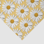 Groovy Blume White Daisy Hippie Blüten Gelb Seidenpapier (Ausschnitt)