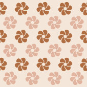 Groovy Blumen-Decke 70er Pastell Kupfer-Vibes Fleecedecke