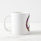 GROOVY BLUMEN FRIEDENSZEICHEN KAFFEETASSE (Links)