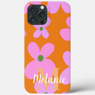 Groovy-Blumen-Helles-Orange-Muster Name      Case-Mate iPhone Hülle