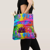 groovy Blumen-Power Siebzigerjahre Hippie Tasche (Von Nahem)
