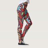 Groovy Blumen-Power Thunder_Cove des bunten Hippie Leggings (Rechts)
