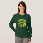 Groovy Blumen-Shirt T-Shirt (Vorne ganz)