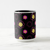 Groovy Blumen. Tasse (Zentrum)