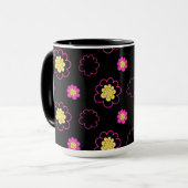 Groovy Blumen. Tasse (Vorderseite Links)