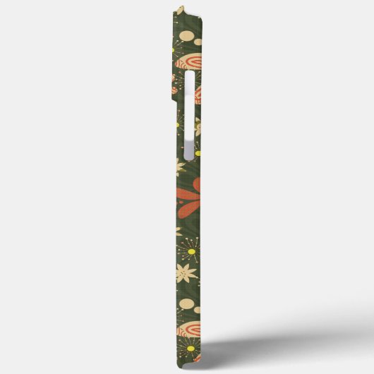 Groovy Blumengrün Case-Mate iPhone Fall Case-Mate iPhone Hülle (Rückseite / Links)