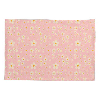 Groovy Blush Boho Daisy Blumen Garten Muster Schal Kissenbezug