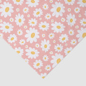 Groovy Blush Boho Daisy Blumen Garten Muster Seidenpapier (Ausschnitt)