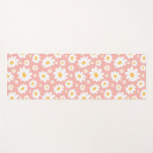 Groovy Blush Boho Daisy Bluorgarten Muster Yogamatte (Vorderseite (Horizontal))