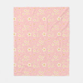 Groovy Blush Boho Gänseblümchen Blumen Garten Must Fleecedecke (Vorderseite)