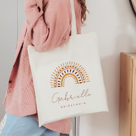 GROOVY Bohemisch Rainbow Bridesmaid Tote Bag Tragetasche