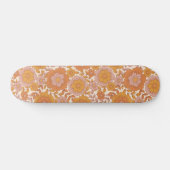 Groovy Boho 60er 70er Retro Floral Seventies Hippi Skateboard (Horizontal)