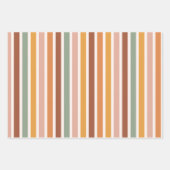 Groovy Boho 70er Blume Pattern Geschenkpapier Set (Vorderseite 2)