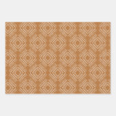 Groovy Boho 70er Blume Pattern Geschenkpapier Set (Vorderseite 2)