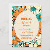 Groovy Boho Beachy Fun Vibes Bridal Einladung (Vorderseite)