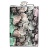 Groovy Boho Bubbles Eclectic Uingender Prilag Flachmann (Rückseite)