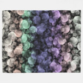 Groovy Boho Bubbles Eclectic Uingender Prilag Fleecedecke (Vorderseite (Horizontal))